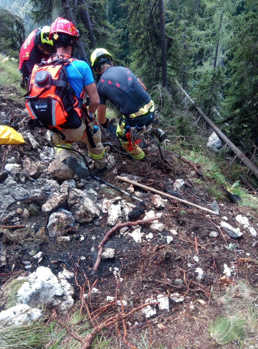 Požarna ogroženost v Bohinju - gašenje požarov v naravnem okolju, foto: PGD Stara Fužina
